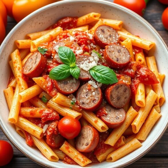Smoked Sausage Pasta