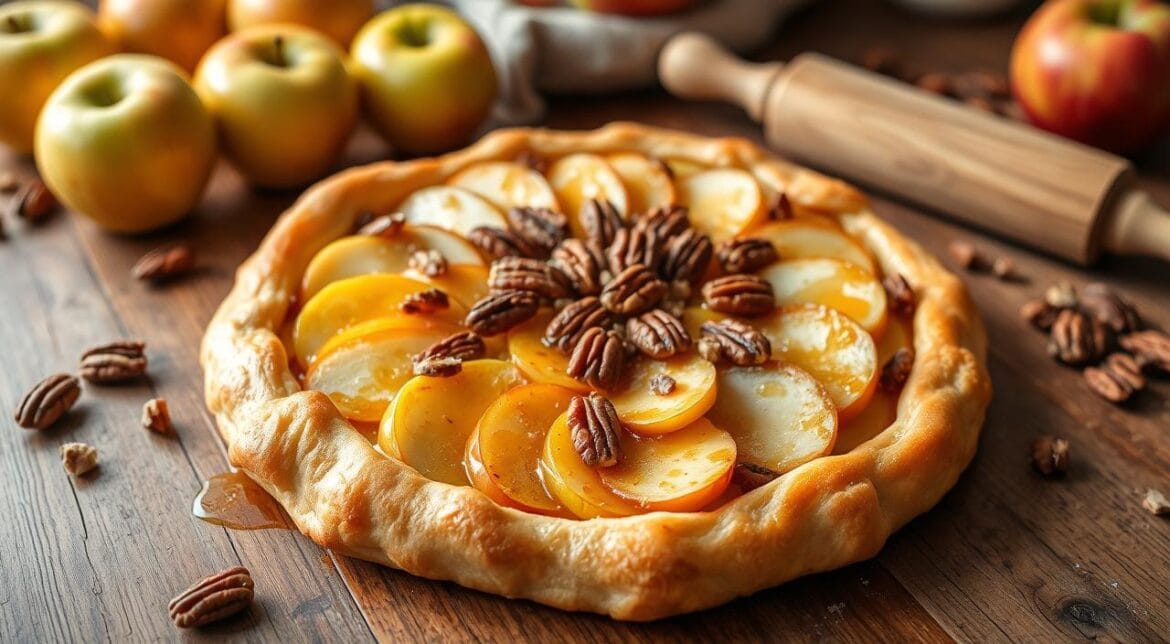 Recipe for Apple and Pecan Danish Pastry Tart - Step-by-Step Guide