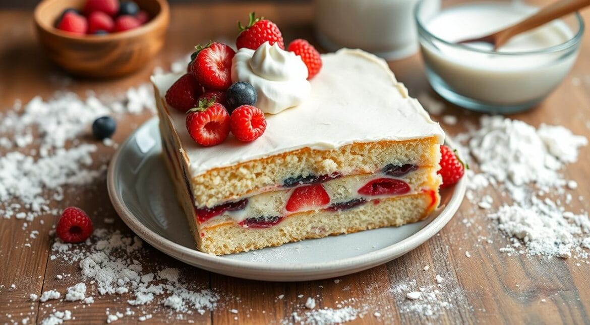 What is a kefir sheet cake and how is it made?